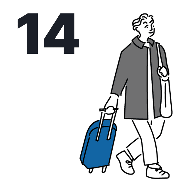 平均有給取得 14日